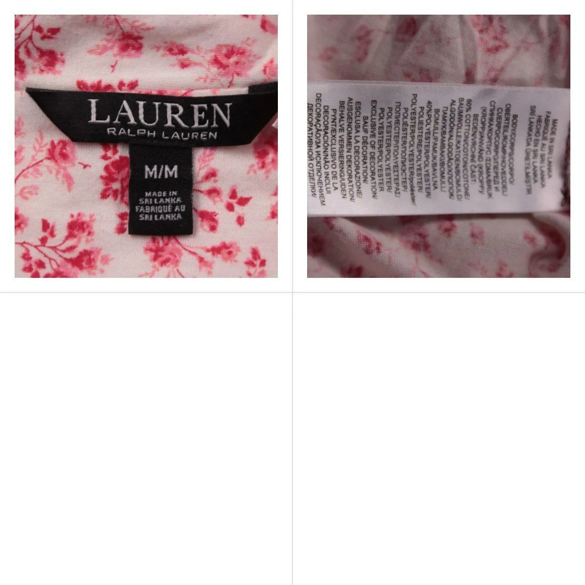 пижамная рубашка Lauren Ralph Lauren